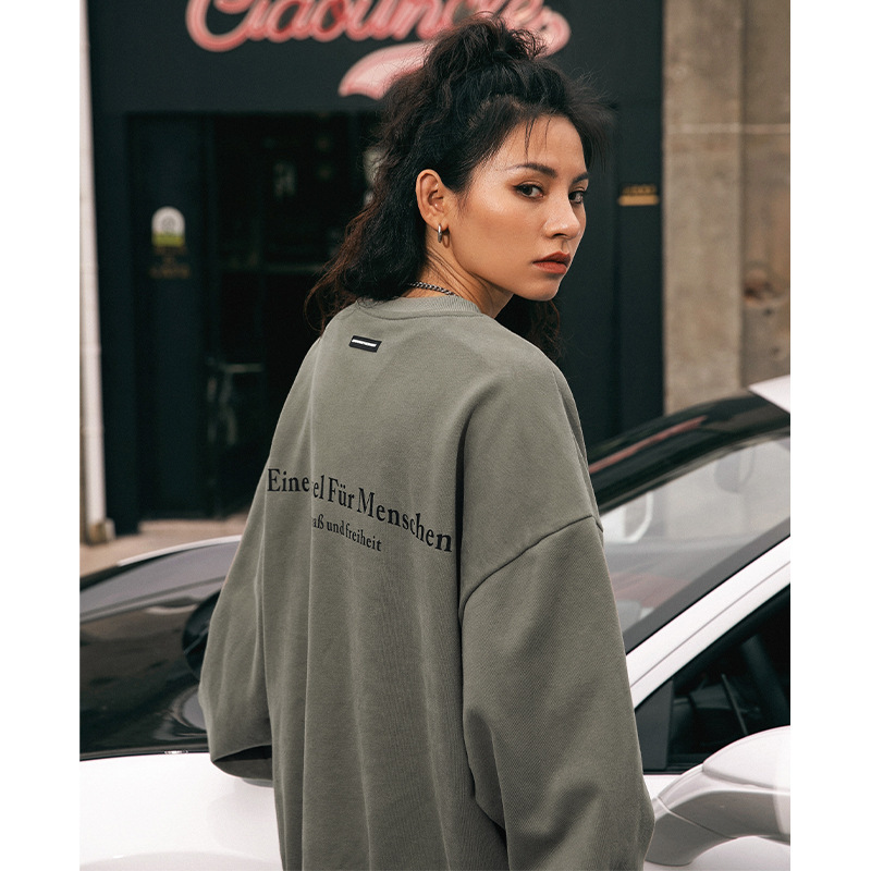 Streetwear Brand Italy - American Style Printed Round Neck Sweatshirt