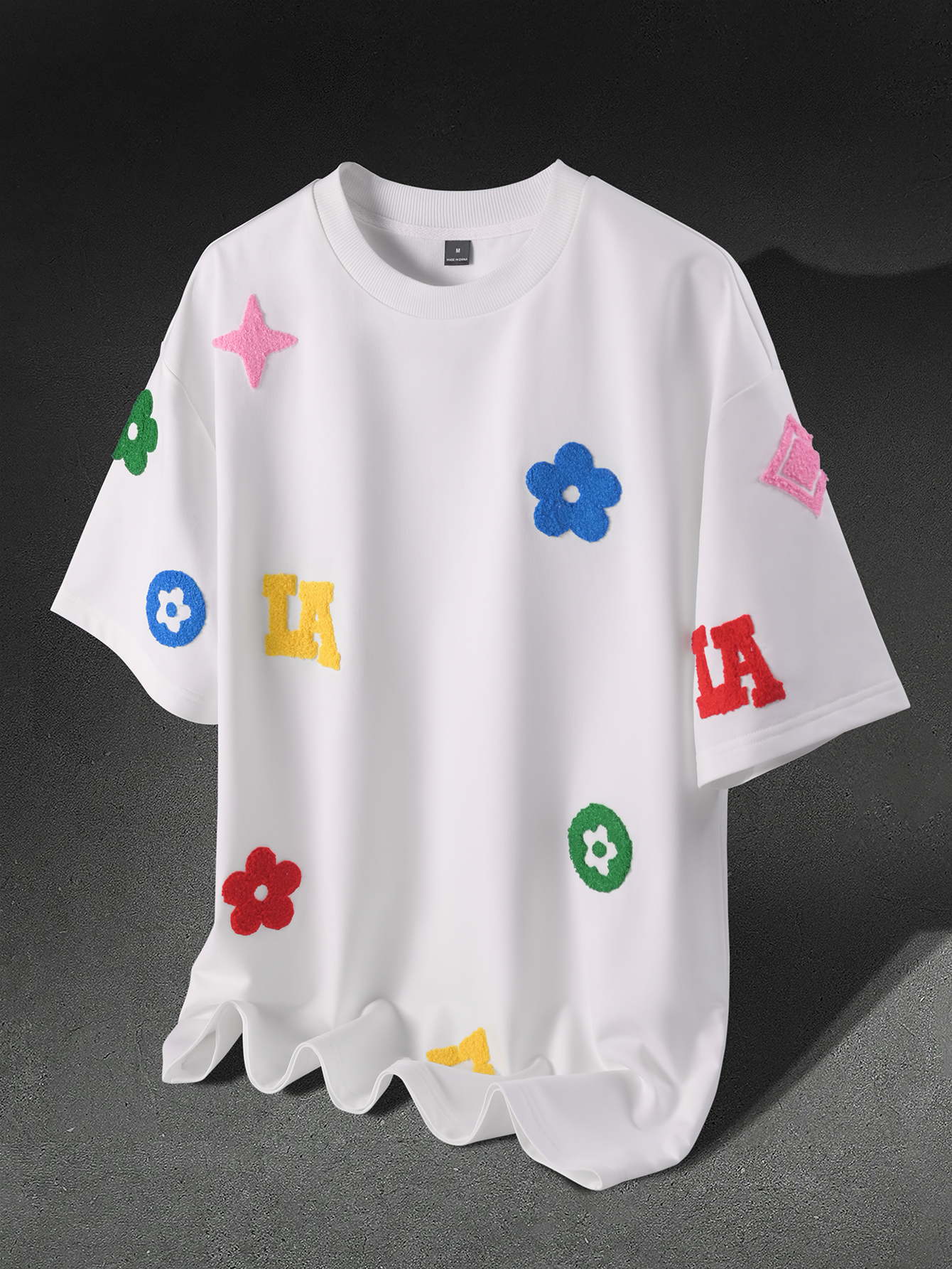 Men's Oversized Y2K Streetwear – обзор и цена Streetwear Brand With White Flowers
